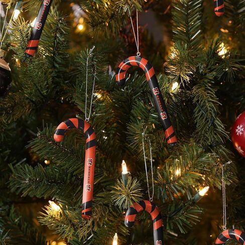foco NFL Unisex-Adult NFL Team Logo 12 Pack Candy Cane Ornament Set in Saudi Arabia