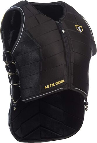 سترة TIPPERARY EQUESTRIAN لركوب الخيل - Eventer Pro - ملابس ركوب الخيل الواقية على الطراز الإنجليزي - واقي الجسم المرن القابل للتخصيص - أسود - S in Kuwait