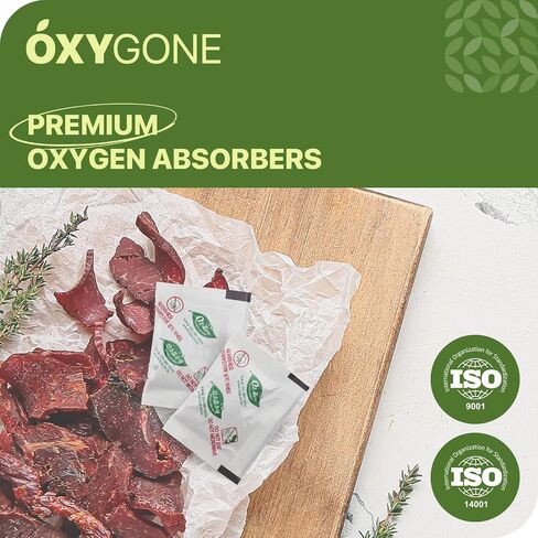 100 CC [500 Packets] Premium Oxygen Absorbers for Food Storage, Oxygen Scavengers Packets(2 Bag of 250 Packets) - ISO 9001 Certified Facility Manufactured in Saudi Arabia