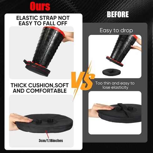 Telescopic Stool Cushion with Memory Foam Retractable Folding Stool Cushion with Elastic Strap Round Thickened Folding Stool Cushion for Telescopic Stool (2 Pieces) in Saudi Arabia