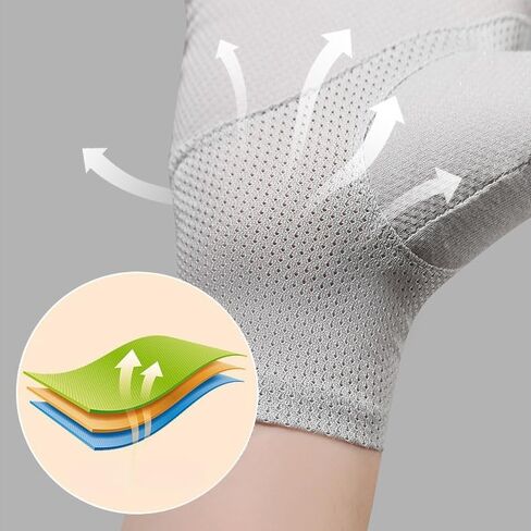 Men's Cotton Thin Sunblock Gloves Fingertip Touch Screen Cycling Driving Gloves Anti-slip UV Protection Sunscreen Sports Gloves for Hiking Fishing Running in Saudi Arabia
