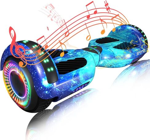 SIMATE Scooter, Bluetooth & Corlorful LED Lights, Gifts for Kids & Adults & Girls & Boys, for All Ages in Kuwait
