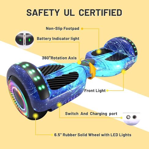 SIMATE Scooter, Bluetooth & Corlorful LED Lights, Gifts for Kids & Adults & Girls & Boys, for All Ages in Kuwait
