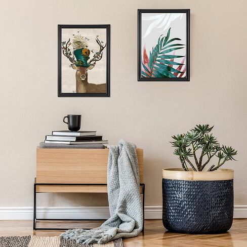 A2 Poster Frame Size (16.5 x 23.4), Black 1 Inch Aluminum Profile, Front-Loading Snap Frame, Wall Mounting, Professional Series in Saudi Arabia