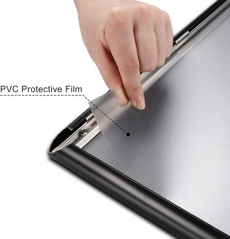 A2 Poster Frame Size (16.5 x 23.4), Black 1 Inch Aluminum Profile, Front-Loading Snap Frame, Wall Mounting, Professional Series in Saudi Arabia