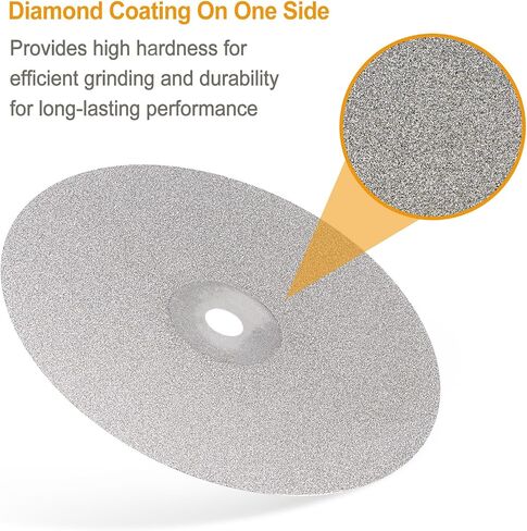 Diamond Flat Lap Disc Set 8" x 1/2" Arbor 320/600/800/1200/3000 Grit Abrasive Wheel Lapping for Grinding Sanding Ceramics, Glass, Stones in Saudi Arabia
