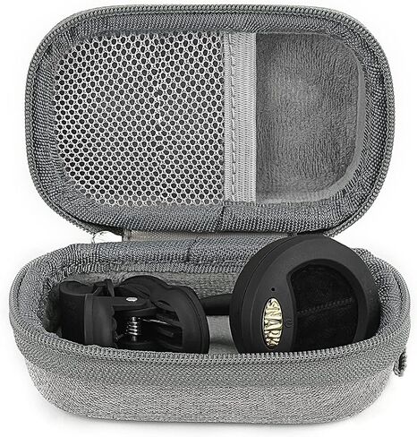 حافظة صلبة لموالف الجيتار، غطاء تخزين موالف الجيتار المحمول، متوافق مع Fender FT-1، FCT-2، Aroma Clip-on، D'Addario Clip On، Joyo Clip-on، مع حقيبة حامل اختيار (رمادي) in Saudi Arabia