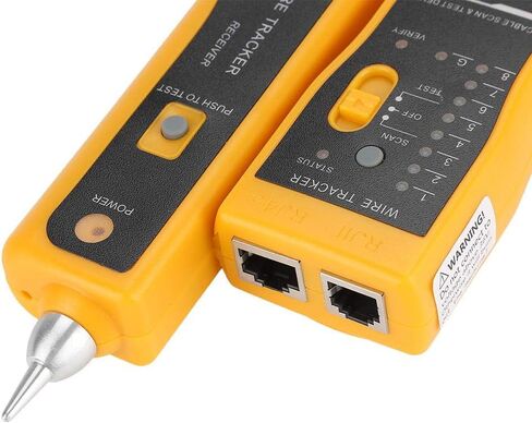 سلك، جهاز اختبار كابل RJ11 RJ45 محمول، سلك متعدد الوظائف، حبر اختبار كابل شبكة Ethernet LAN لتجميع كابلات الشبكة، واختبار خط الهاتف، والتحقق من الاستمرارية in Saudi Arabia