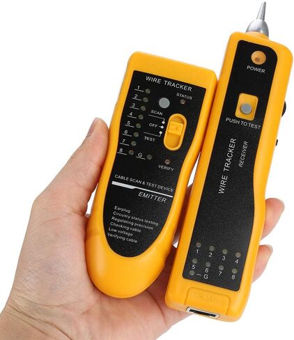 سلك، جهاز اختبار كابل RJ11 RJ45 محمول، سلك متعدد الوظائف، حبر اختبار كابل شبكة Ethernet LAN لتجميع كابلات الشبكة، واختبار خط الهاتف، والتحقق من الاستمرارية in Saudi Arabia