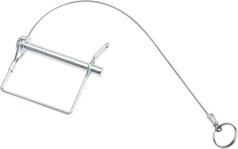 Trailer Coupler Pin, Wire Lock Pin, Shaft Locking Pin, Safety Coupler Pin 5/16 Inch Diameter x 2-3/4 Inch, Square Lock Pins, with Stainless Steel Extended Wire and Quick Release Ring (10) in Kuwait