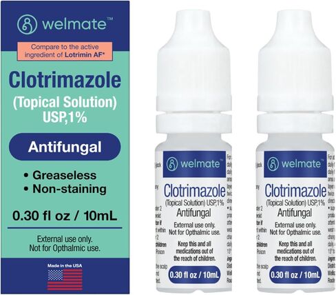 WELMATE كلوتريمازول 1% محلول موضعي مضاد للفطريات، 0.33 أونصة سائلة in Saudi Arabia