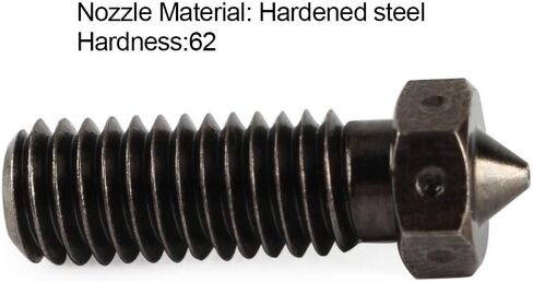 Hardened Steel Volcn Nozzles 0.4mm for 3D Volano Hotend for 3D Printing High Temperature PEI PEEK Carbon Fiber Filament 1.75mm in Kuwait