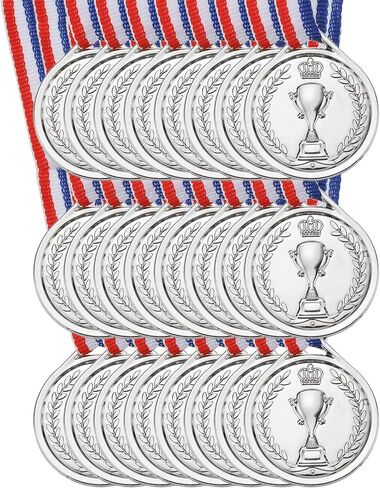 PATIKIL Mini Bronze Award Medals, Plastic Winner Medals for Award with Ribbon for Competitions Party Favors in Saudi Arabia