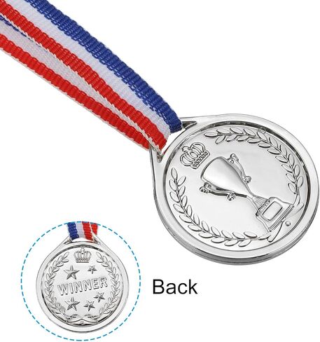 PATIKIL Mini Bronze Award Medals, Plastic Winner Medals for Award with Ribbon for Competitions Party Favors in Saudi Arabia