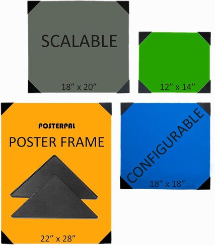 Cargo Cult Poster Frame - one size fits all magnetic poster hanger frame. A scalable, configurable art, canvas, and poster frame system. You can also paint them, laser engrave them, or deck them out in rhinestones. The possibilities are endless. in Saudi Arabia