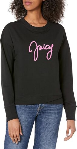 Juicy Couture Women's Long Sleeve Script Logo Pullover in Saudi Arabia