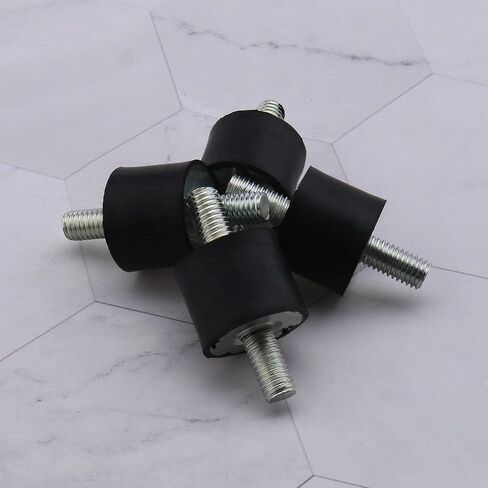 4 Packs M8 Double Male Anti Vibration Rubber Mount Kit 25x20mm for Air Compressor Pump Rubber Shock Absorber Mount Bobbin in Saudi Arabia