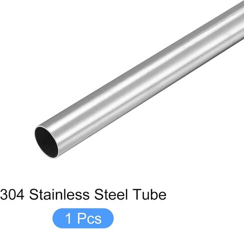 304 Stainless Steel Tube (13mm OD x 0.5mm Wall T x 300mm L), Straight Tubing - for Home Furnishing, Machinery in Saudi Arabia