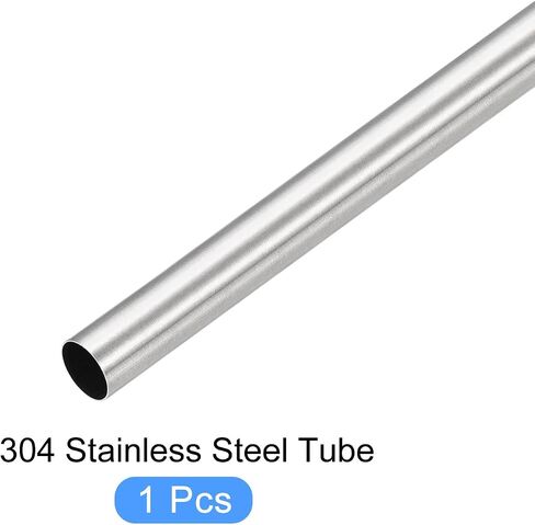 304 Stainless Steel Tube (13mm OD x 0.5mm Wall T x 300mm L), Straight Tubing - for Home Furnishing, Machinery in Saudi Arabia
