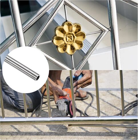 304 Stainless Steel Tube (13mm OD x 0.5mm Wall T x 300mm L), Straight Tubing - for Home Furnishing, Machinery in Saudi Arabia
