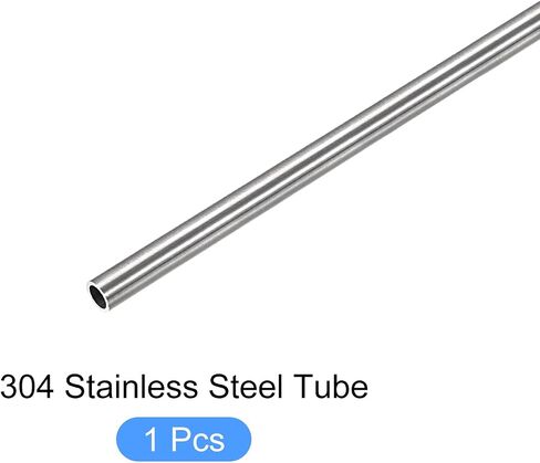 304 Stainless Steel Tube (13mm OD x 0.5mm Wall T x 300mm L), Straight Tubing - for Home Furnishing, Machinery in Saudi Arabia