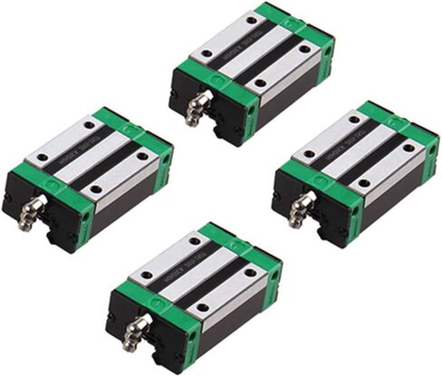 Linear Guide Rail 2PCS HGR20 1000mm Linear Slide Rail 4PCS HGH20CA Carriage with Wrench, Plastic Dust Cap, Head Screw Slider Block CNC Kit for DIY CNC Routers Lathes Mills 3D Printer in Kuwait