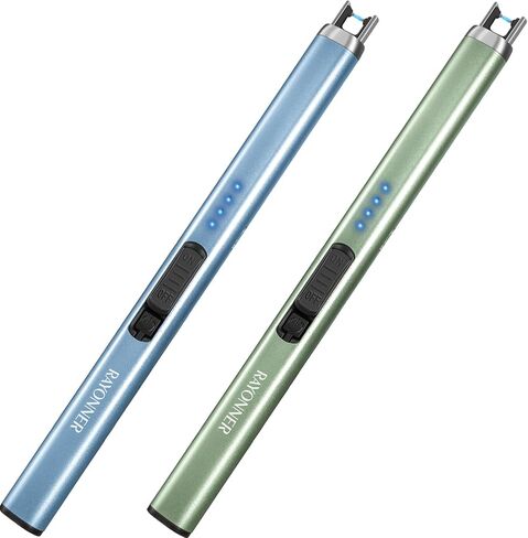 Electric Candle Lighter, 2 Pack, Black & Rose Gold in Kuwait