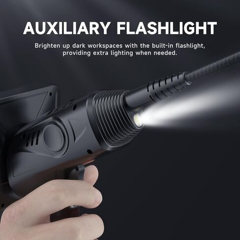 كاميرا منظار 1080 بكسل ثنائية الاتجاه مع ضوء، مقاومة للماء IP68، شاشة IPS 4.5 بوصة، مسبار 8 مم، شبه صلب 3FT، كابل لمحرك ماكينات السيارات in Kuwait