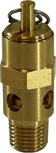 كينغستون 1/4 "NPT صمام تخفيف الضغط الصناعي ذو المقعد الناعم من النحاس، صنع في الولايات المتحدة الأمريكية. (20 رطل لكل بوصة مربعة / 27 SCFM) in Kuwait