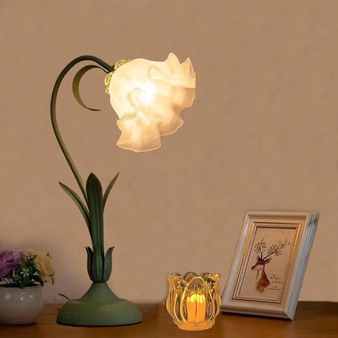 مجموعة حامل شموع نذرية من زجاج توليب مكونة من 12، شمعدان لعيد الحب، والذكرى السنوية، وطاولة غرفة الطعام، وحفلات الزفاف، والحفلات، وهدية عيد ميلاد لديكور المنزل للأم (العنبر) (12 قطعة) in Kuwait