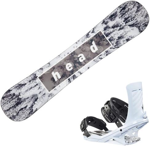 HEAD Unisex True 2.0 Black Snowboard and FX One LYT White Snowboard Bindings Package, 148, Medium in Saudi Arabia