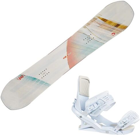 HEAD Women's Shine LYT Snowboard and FX FAY I LYT White Snowboard Bindings Package in Saudi Arabia
