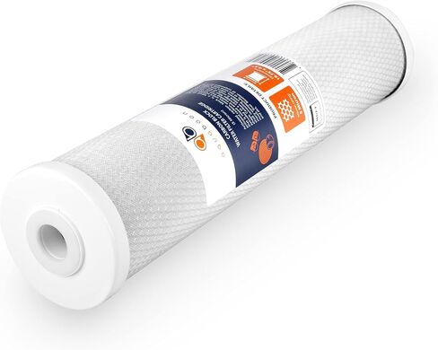 Aquaboon Carbon Water Filter Replacement - 5 Micron Water Filter 20 x 4.5 inch - Whole House CTO Carbon Block Water Filter Cartridge Compatible with FC25B, EPM-20BB, CB-BB-20, 155783-43, 2 Pack in Saudi Arabia