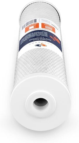 Aquaboon Carbon Water Filter Replacement - 5 Micron Water Filter 20 x 4.5 inch - Whole House CTO Carbon Block Water Filter Cartridge Compatible with FC25B, EPM-20BB, CB-BB-20, 155783-43, 2 Pack in Saudi Arabia