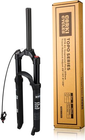 دورات كوركي دراجة هوائية جبلية شوكة تعليق هوائية جهاز تحكم عن بعد 26/27.5/29 سفر 120mm-QR 9mm- شوكات أمامية مستقيمة MTB in Kuwait