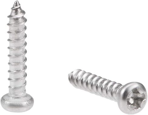 uxcell 2x4mm Self Tapping Screws Phillips Pan Head Screw 316 Stainless Steel Fasteners Bolts 50Pcs in Saudi Arabia