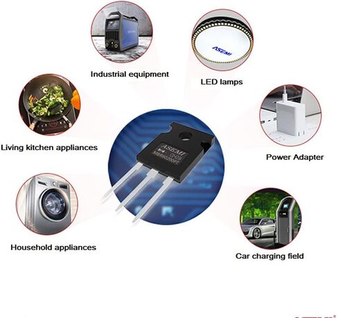 MBR60100PT ASEMI Schottky Barrier Diode TO-247/3P 60A100V with Heat Sink for Transformer (5) in Kuwait