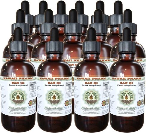 Hawaii Pharm San Qi (Tian Qi) Alcohol-FREE Liquid Extract, San Qi (Tian Qi), Notoginseng (Panax Notoginseng) Root Glycerite Natural Herbal Supplement, USA 2 fl.oz in Saudi Arabia