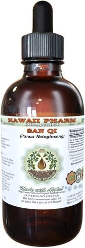 Hawaii Pharm San Qi (Tian Qi) Alcohol-FREE Liquid Extract, San Qi (Tian Qi), Notoginseng (Panax Notoginseng) Root Glycerite Natural Herbal Supplement, USA 2 fl.oz in Saudi Arabia