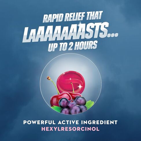 Mucinex Instasoothe Sore Throat Relief, Sore Throat Lozenges, Sore Throat Medicine with Hexylresorcinol, Cough Drops Alternative, 40 Elderberry & Wild Cherry Medicated Numbing Throat Drops in Saudi Arabia