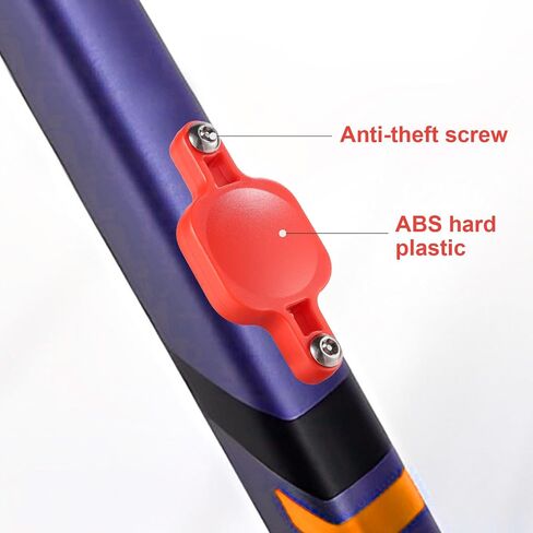 Bike Mount Compatible with Airtag, Waterproof Tracker Holder for Bike Security Mount Under Bottle Cage for Most Bikes Electric Bike Scooter (Square, Red) in Saudi Arabia