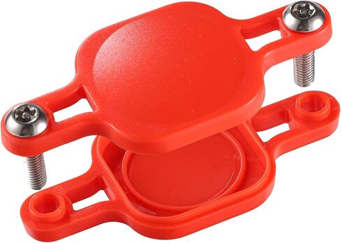Bike Mount Compatible with Airtag, Waterproof Tracker Holder for Bike Security Mount Under Bottle Cage for Most Bikes Electric Bike Scooter (Square, Red) in Saudi Arabia