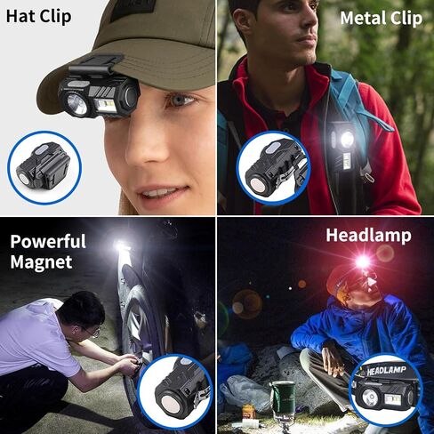 LED Rechargeable Headlamp, 9 Lighting Modes, Motion Sensor, RGB/white light/SOS flashing LED Headlamp for Outdoor Camping, Running, Cycling, Climbing, Fishing, Hiking, Repairing, headlamp rechargeable in Saudi Arabia