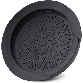 Hapivida Black Guitar Soundhole Cover, 110mm Diameter Hole Cover Rubber Sound Hole Cover for 41/42 Inch Acoustic Guitar Aperture