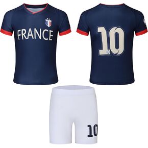 World Cup/Copa America & Argentina Brasil Portugal France Soccer Fan Jerseys for Kids Boys Girls Youth
