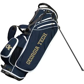 Team Golf NCAA Georgia TECH Birdie Stand Golf Bag, Lightweight, 14-Way Club Divider, Spring Action Stand, Insulated Cooler Pocket, Velcro Glove and Umbrella Holder & Padded Handles