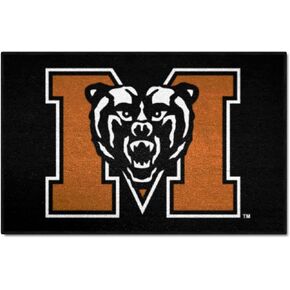 FANMATS 85 Mercer Bears Baseball Shaped Accent Rug - 27in. Diameter