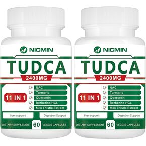 مكملات تودكا 2400 مجم، مركب الأملاح الصفراوية لإزالة سموم الكبد وتنظيف المرارة، مضاد للشيخوخة للرجال والنساء، صحة الجهاز الهضمي 120 كبسولة in Kuwait