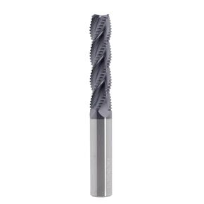 Roughing End Mill JESTUOUS Carbide Square Nose 4 Flute Fine Tooth Bit 1/2" Shank Dia. 2" Flute Length for Milling Metal Steels,1 Piece