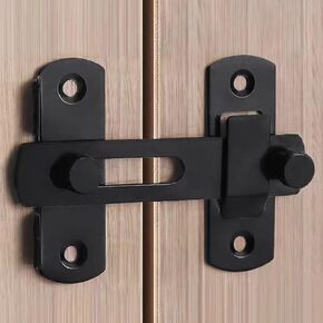 Flip Sliding Barn Door Lock for Privacy - barn Door Locks and latches for Barn Door, Pet Door, Bathroom, Outdoor, Garage, Window, Sliding Door